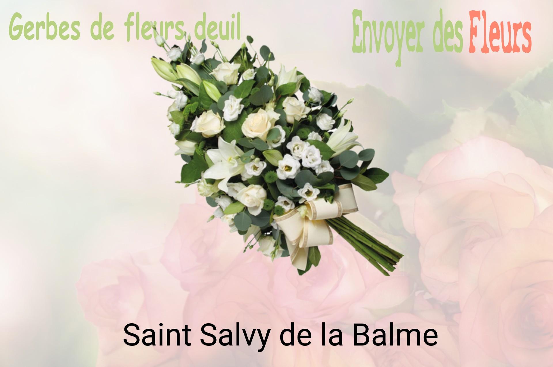 Gerbe de fleurs de deuil livrée à Saint-Salvy-de-la-Balme